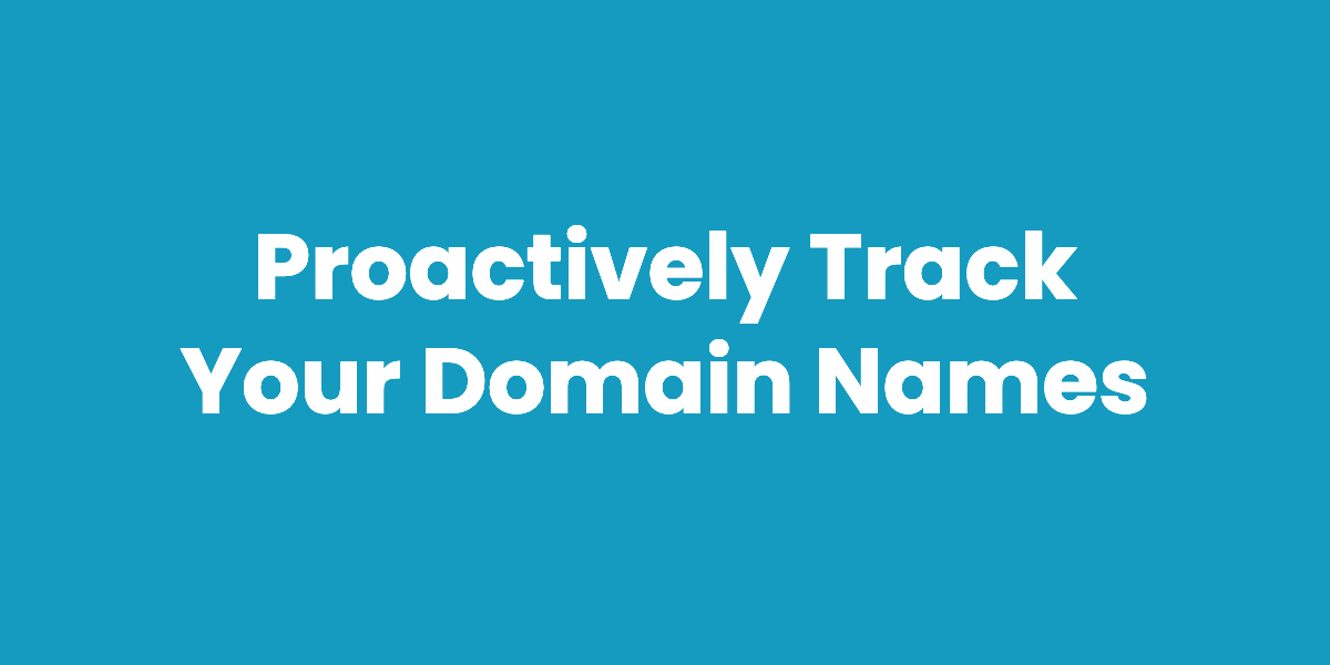 Track Domain Names