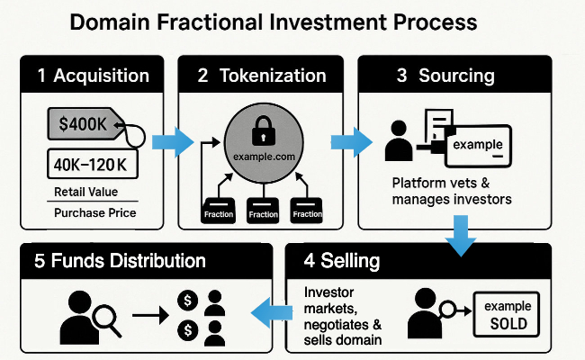 Domain fractional investment process