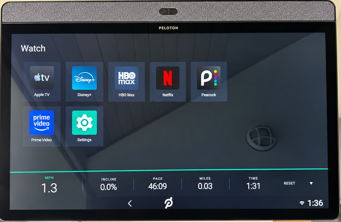 Watch. The apps already on the tablet, and the numbers along the bottom.
